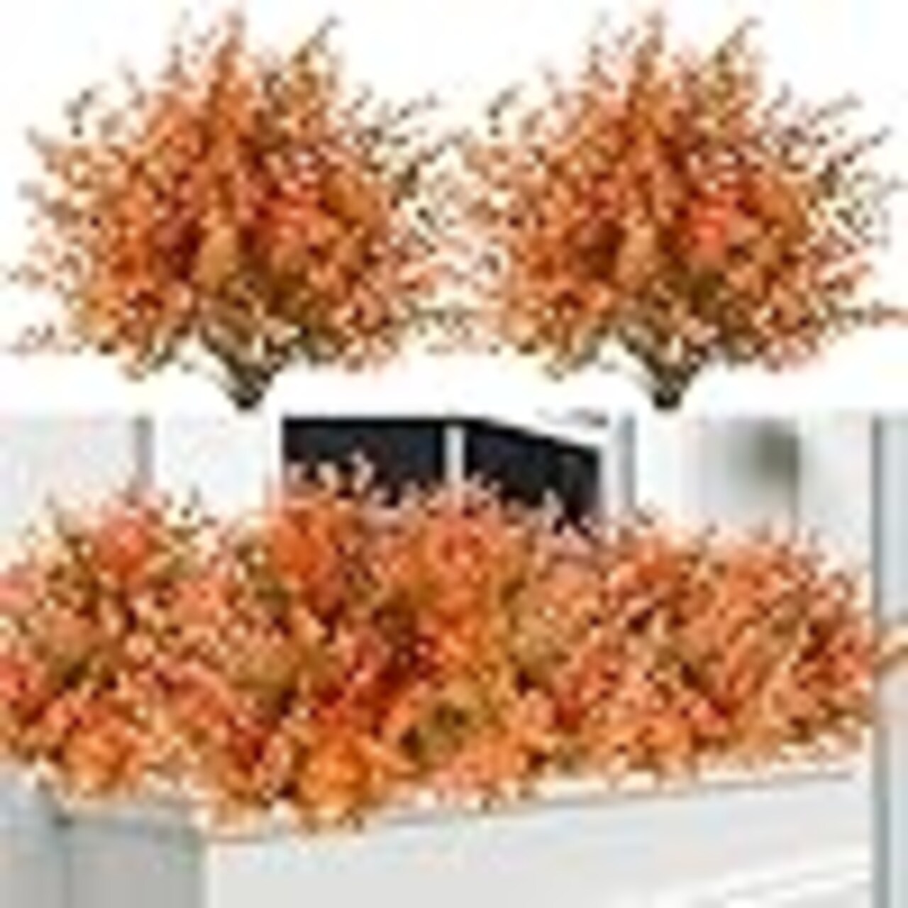 Artificial Eucalyptus Fall Plant Fake Bushes Boxwood Shrubs Outdoor